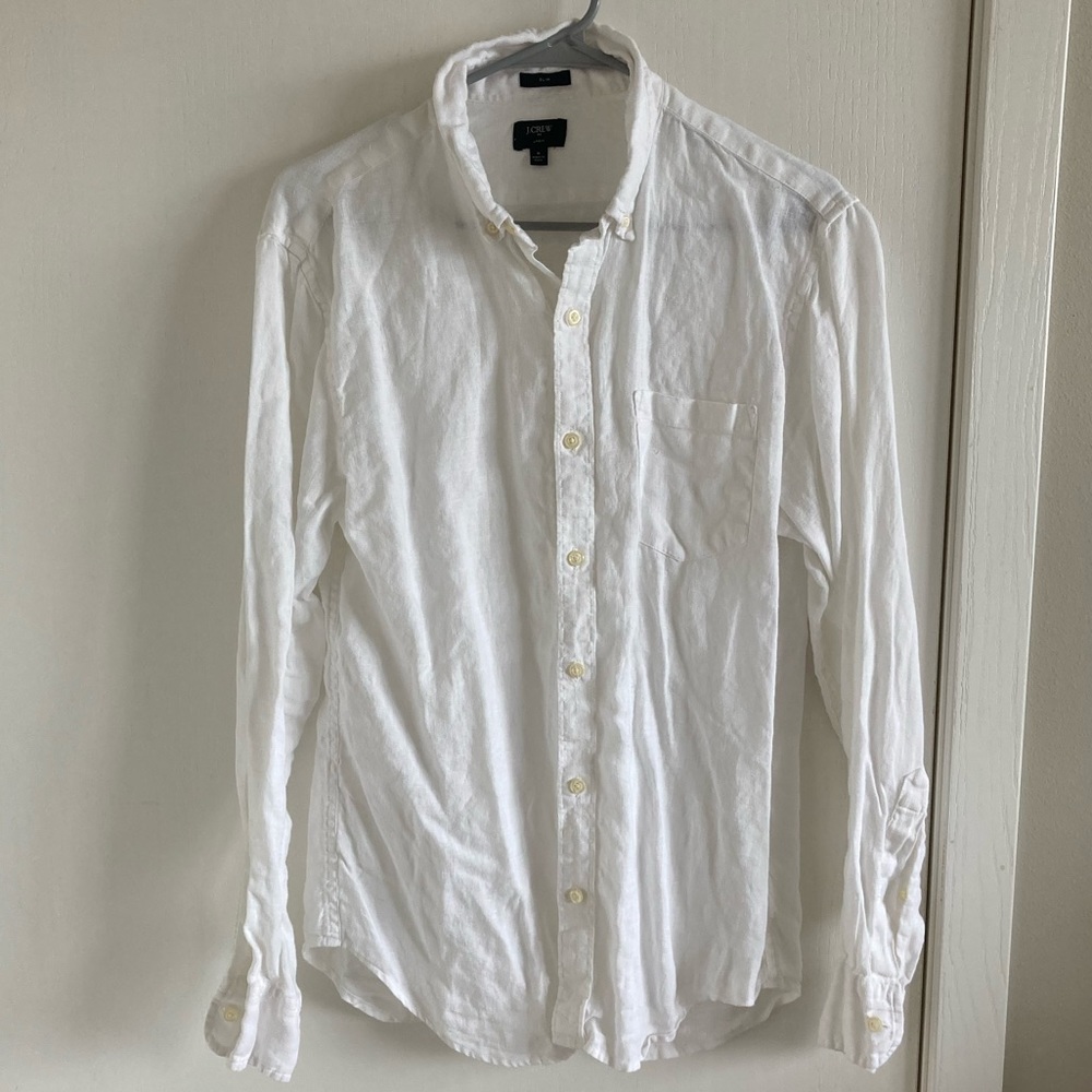 JCrew linen button down